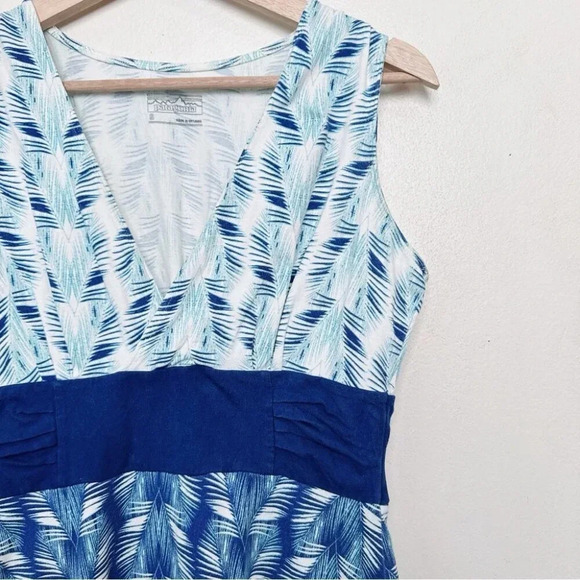 Patagonia Womens Small Sleeveless  Vneck Printed Margot Organic Cotton Dress - Picture 6 of 15